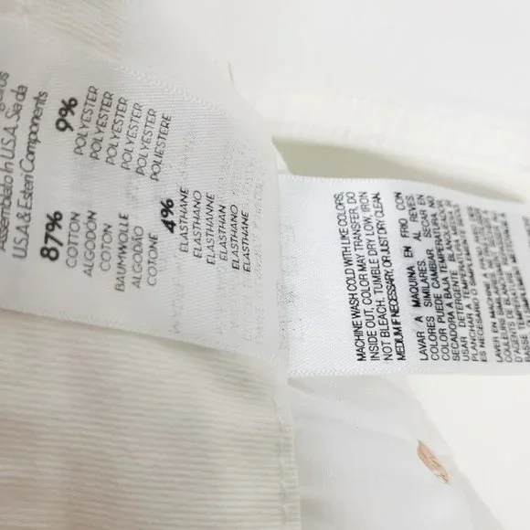 MOTHER Denim NWT White Looker Ankle Fray Raw Hem Jeans Little Miss Innocent 26 - Picture 12 of 16